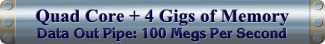 Carolina Web Hosting server = 4 Gigs of RAM + 100 Meg/Sec Data Pipe
